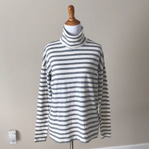 J. Crew Oversized Striped Turtleneck